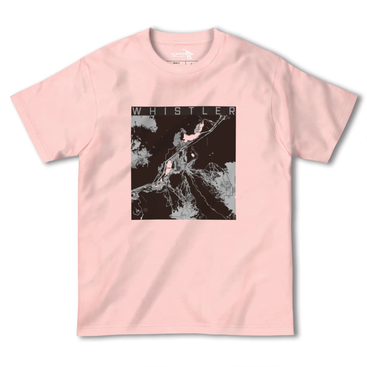 【ウィスラー(カナダ)】地図柄ヘビーウェイトTシャツ