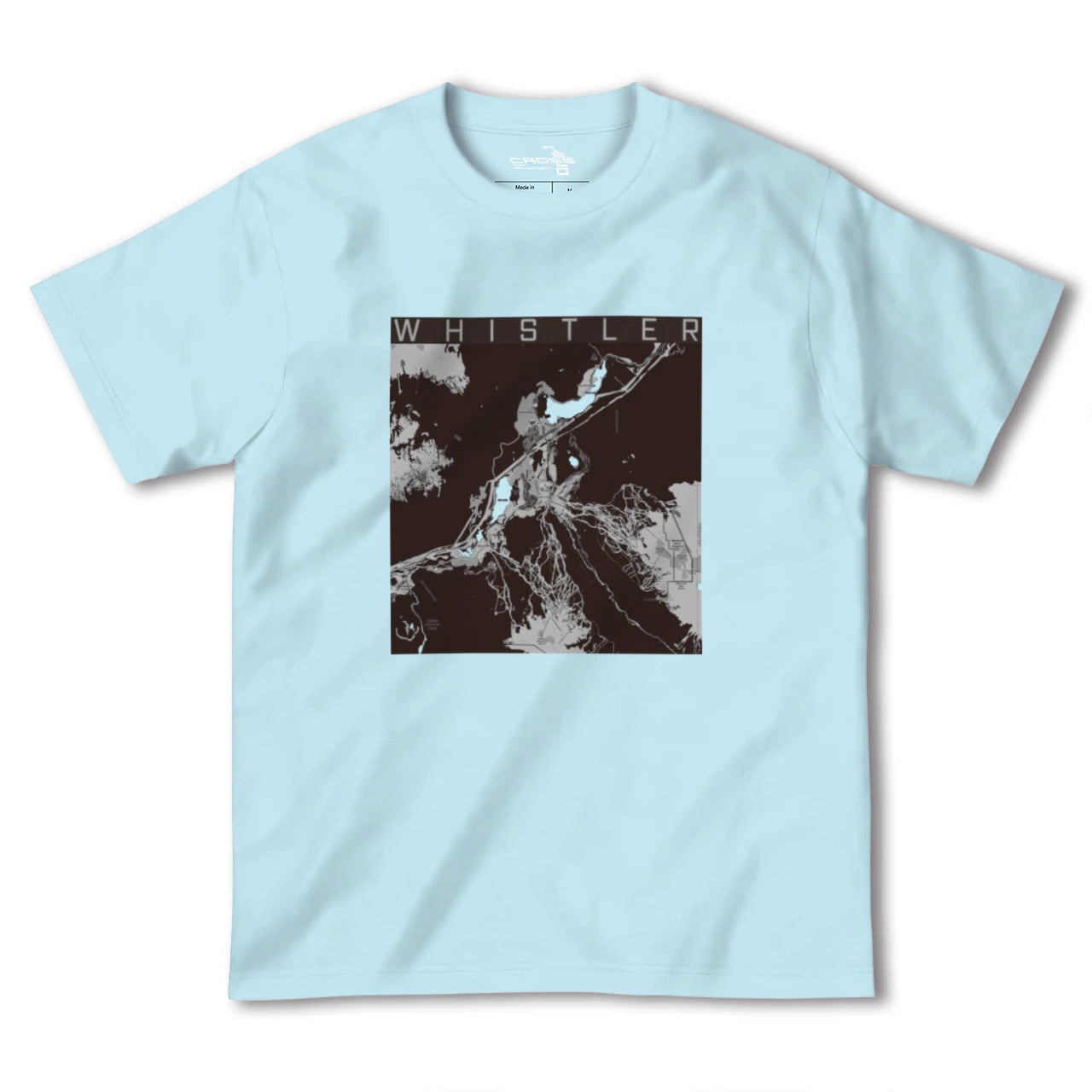【ウィスラー(カナダ)】地図柄ヘビーウェイトTシャツ