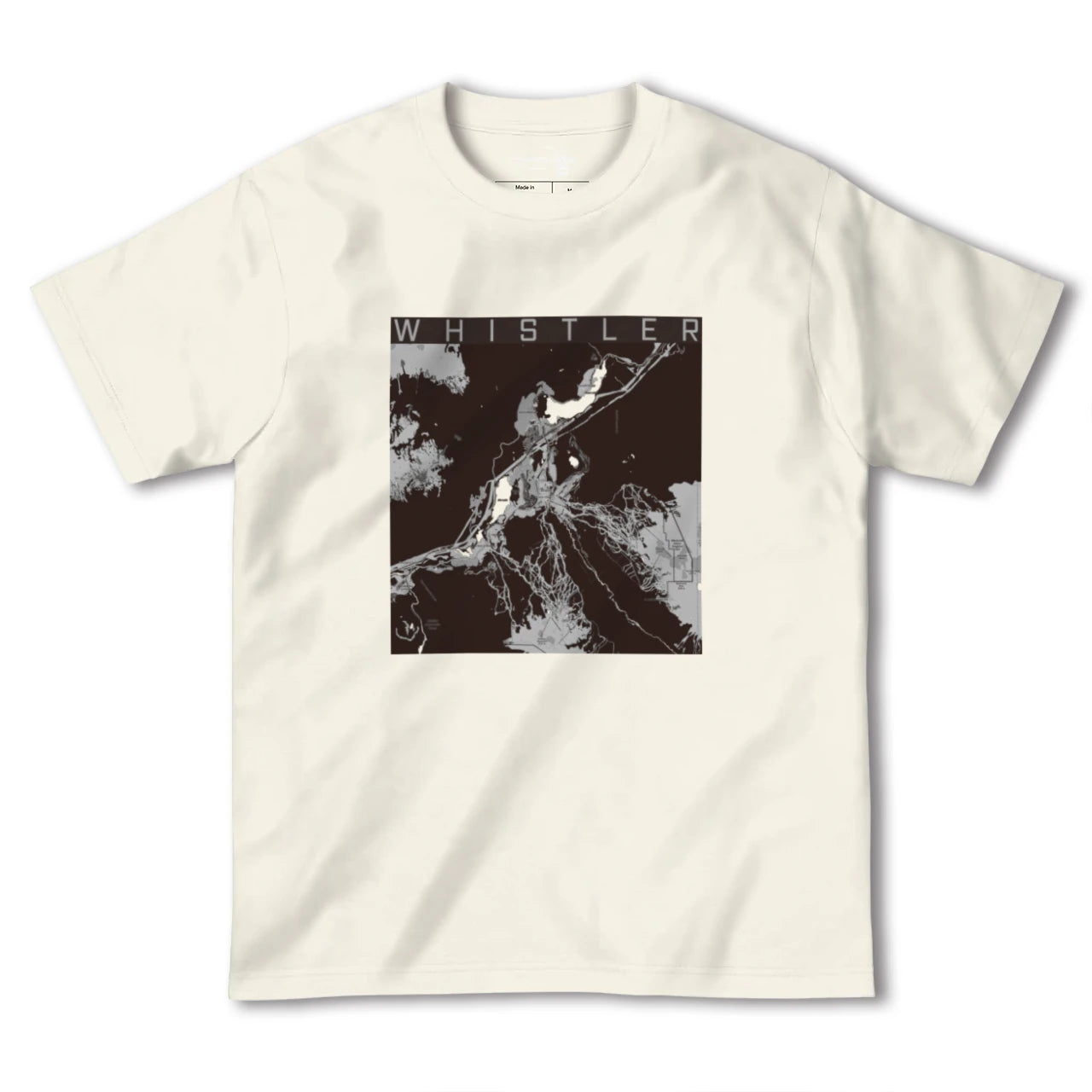 【ウィスラー(カナダ)】地図柄ヘビーウェイトTシャツ