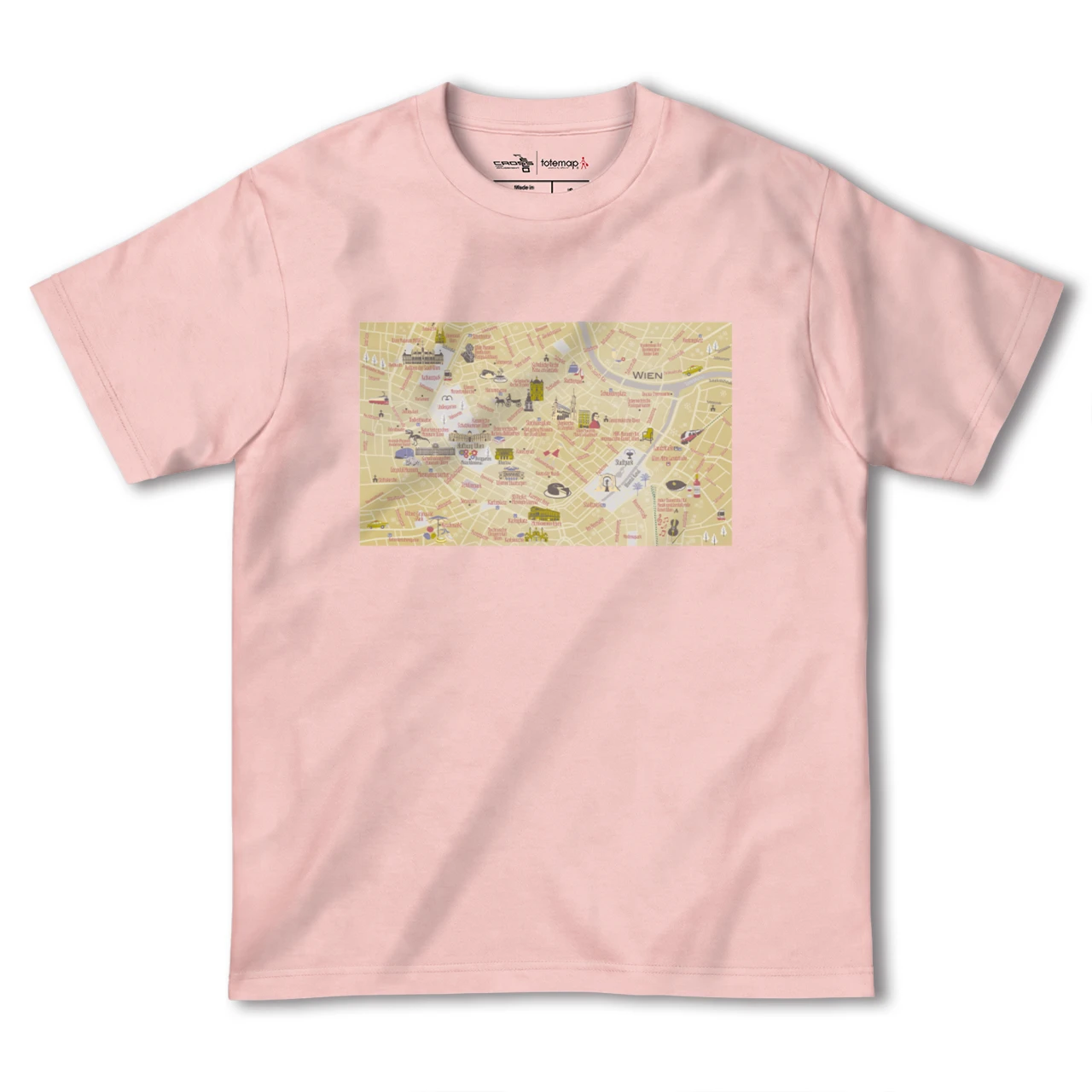 【ウィーン(オーストリア)】イラストマップTシャツ