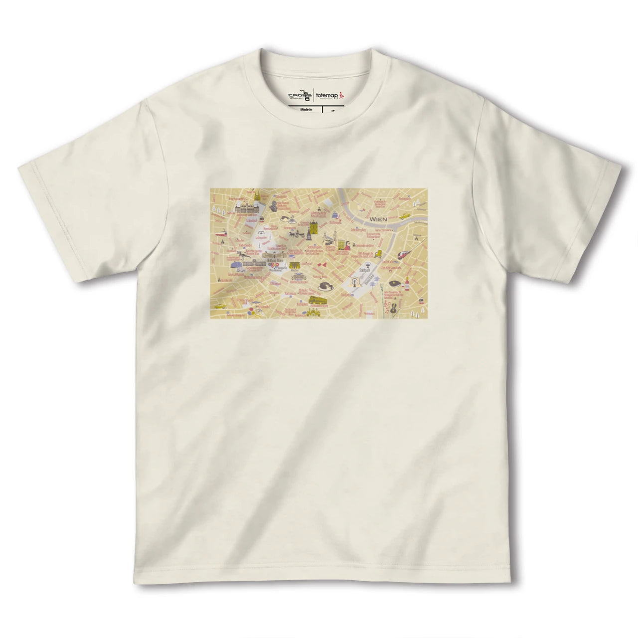 【ウィーン(オーストリア)】イラストマップTシャツ