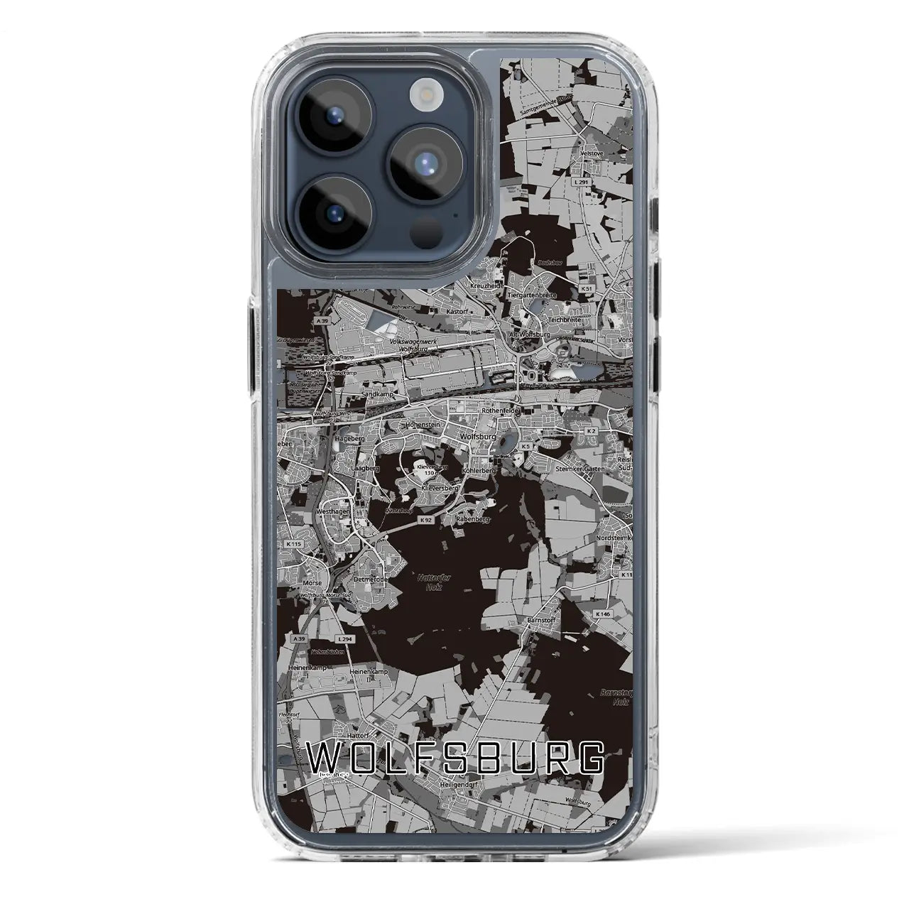 【ヴォルフスブルク(ドイツ)】地図柄iPhoneケース(MagSafeタイプ)