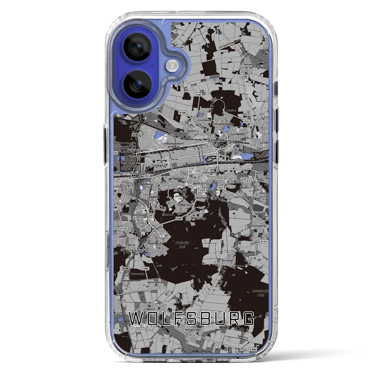 【ヴォルフスブルク(ドイツ)】地図柄iPhoneケース(MagSafeタイプ)