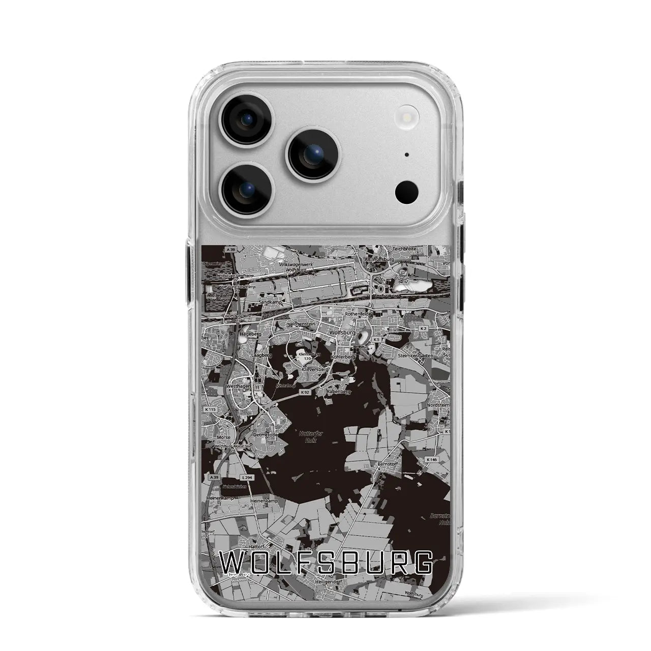 【ヴォルフスブルク(ドイツ)】地図柄iPhoneケース(MagSafeタイプ)