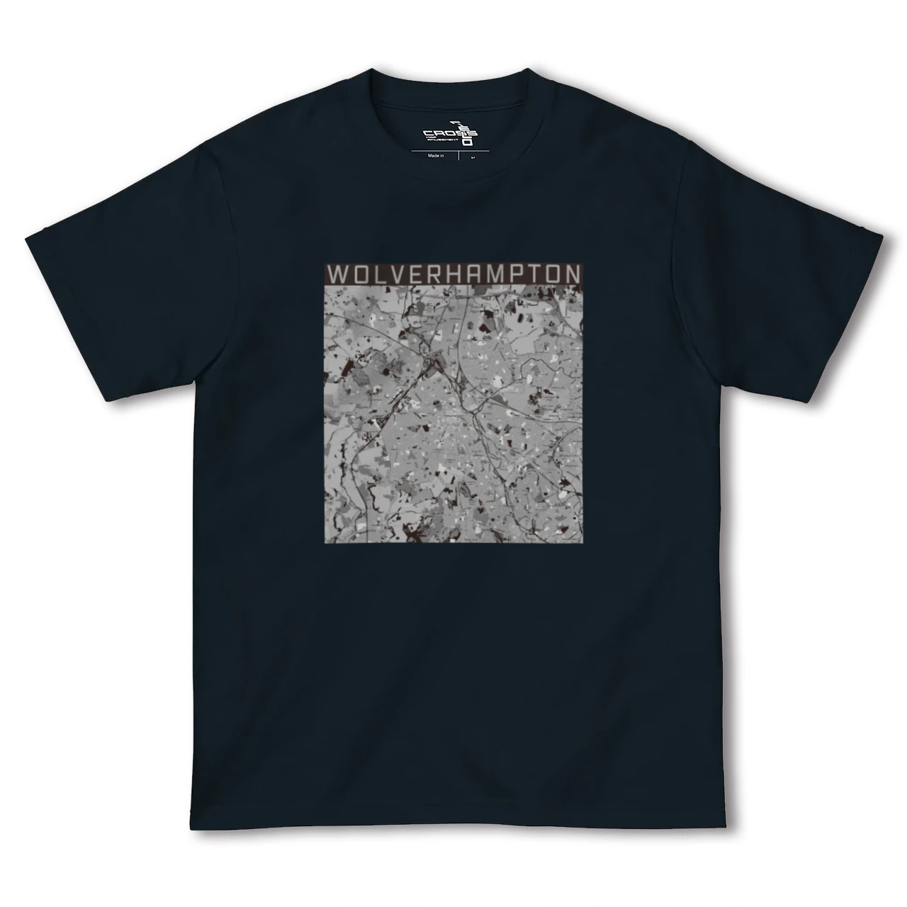 【ウルヴァーハンプトン(イギリス)】地図柄ヘビーウェイトTシャツ