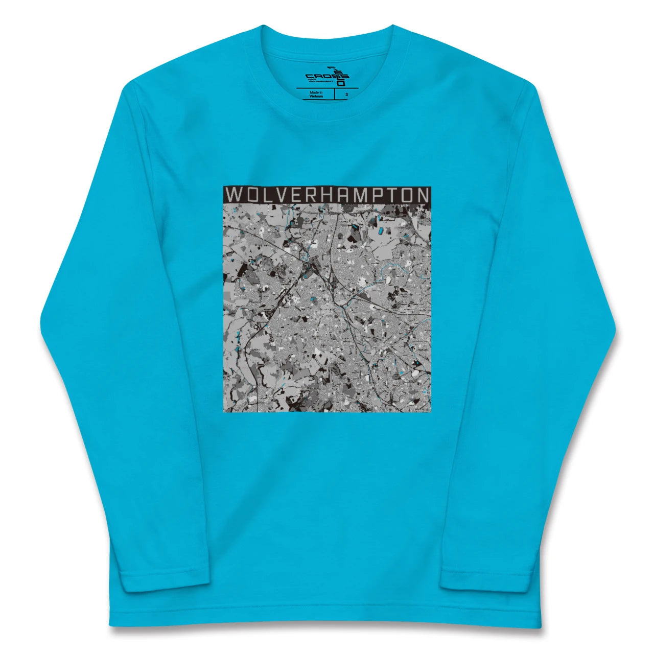 【ウルヴァーハンプトン(イギリス)】地図柄ロングスリーブTシャツ