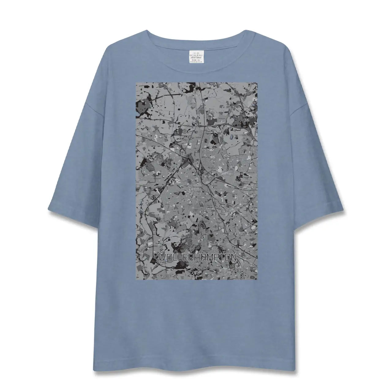 【ウルヴァーハンプトン(イギリス)】地図柄ビッグシルエットTシャツ