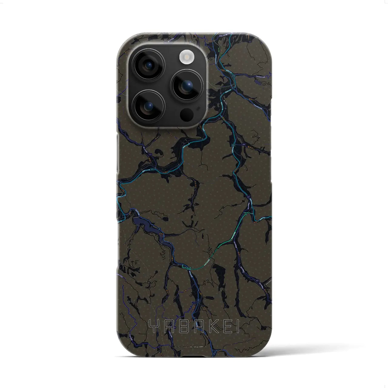 【耶馬渓(大分県)】地図柄iPhoneケース(バックカバータイプ)