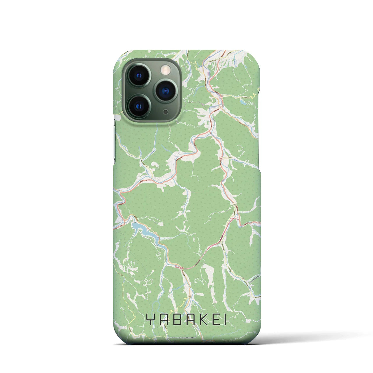 【耶馬渓(大分県)】地図柄iPhoneケース(バックカバータイプ)