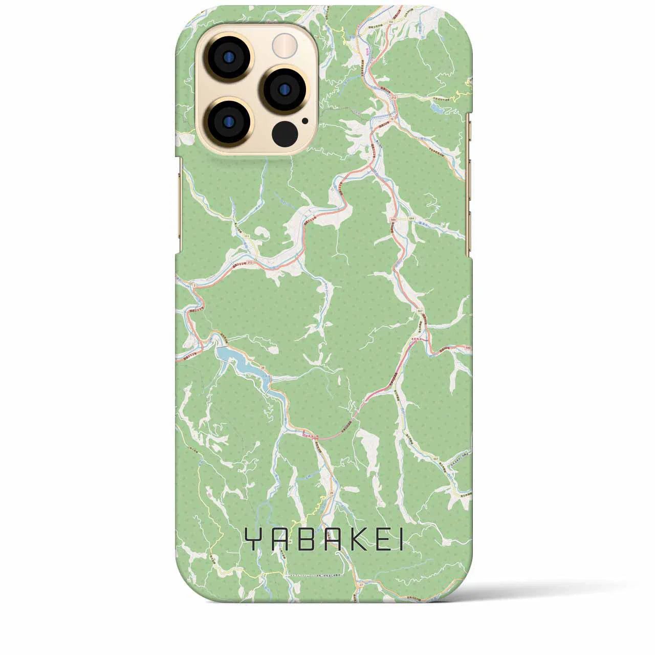 【耶馬渓(大分県)】地図柄iPhoneケース(バックカバータイプ)