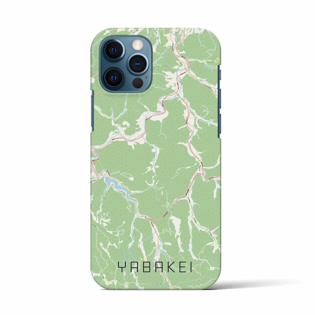 【耶馬渓(大分県)】地図柄iPhoneケース(バックカバータイプ)