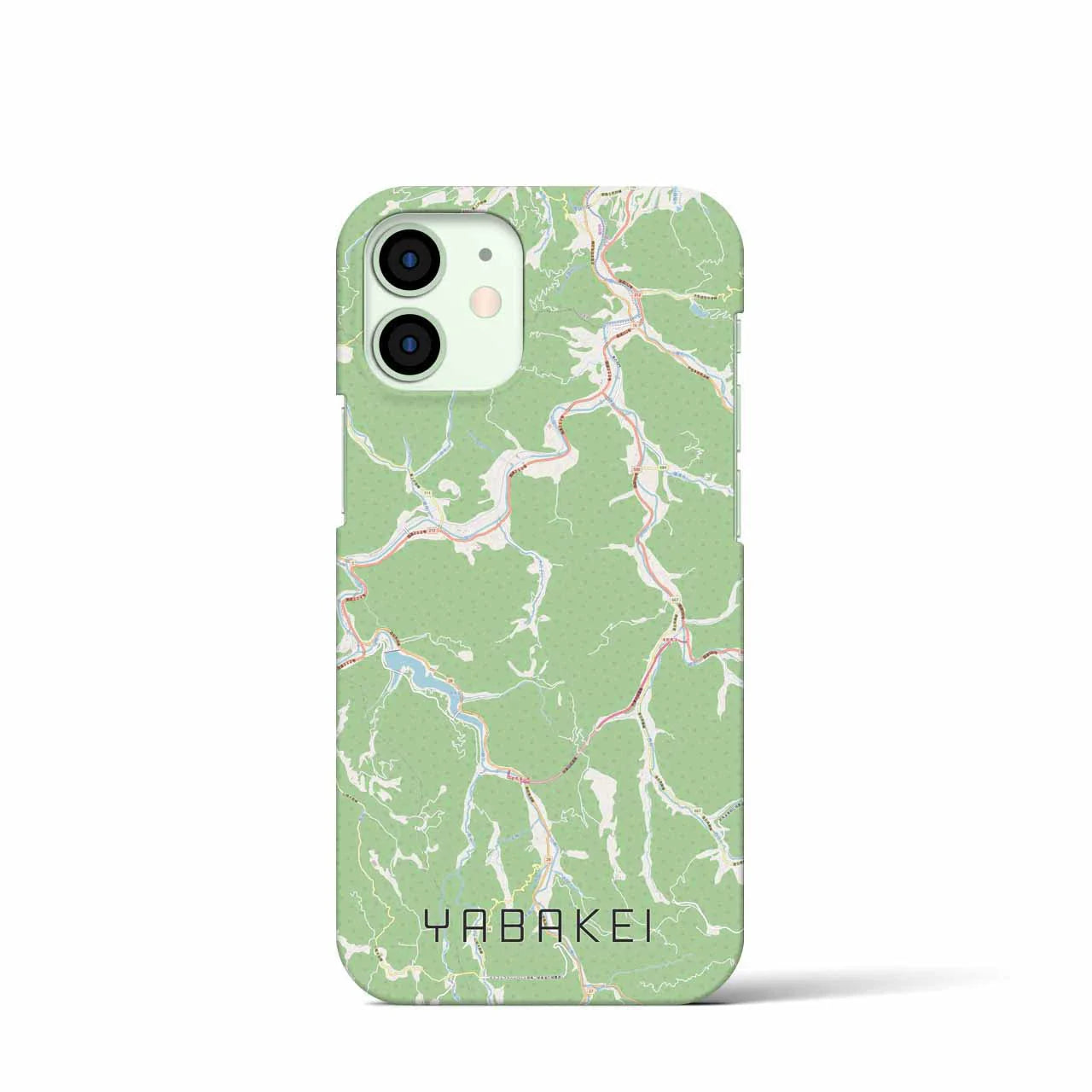 【耶馬渓(大分県)】地図柄iPhoneケース(バックカバータイプ)
