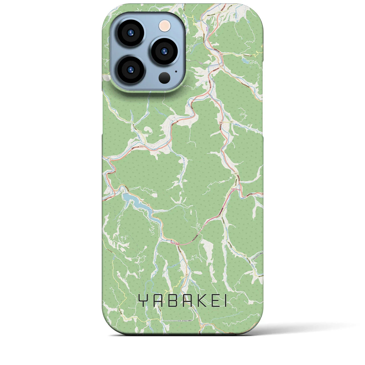 【耶馬渓(大分県)】地図柄iPhoneケース(バックカバータイプ)