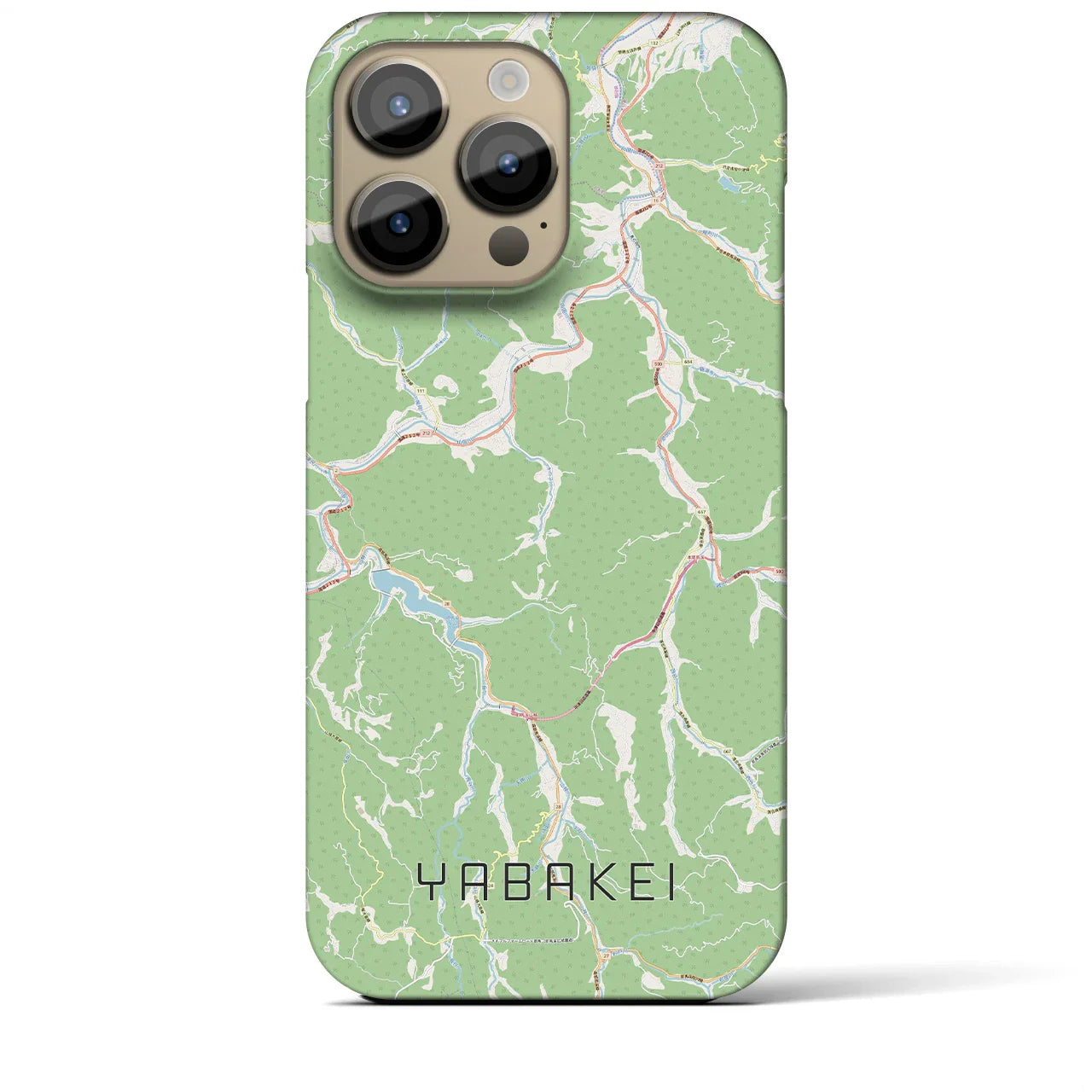 【耶馬渓(大分県)】地図柄iPhoneケース(バックカバータイプ)