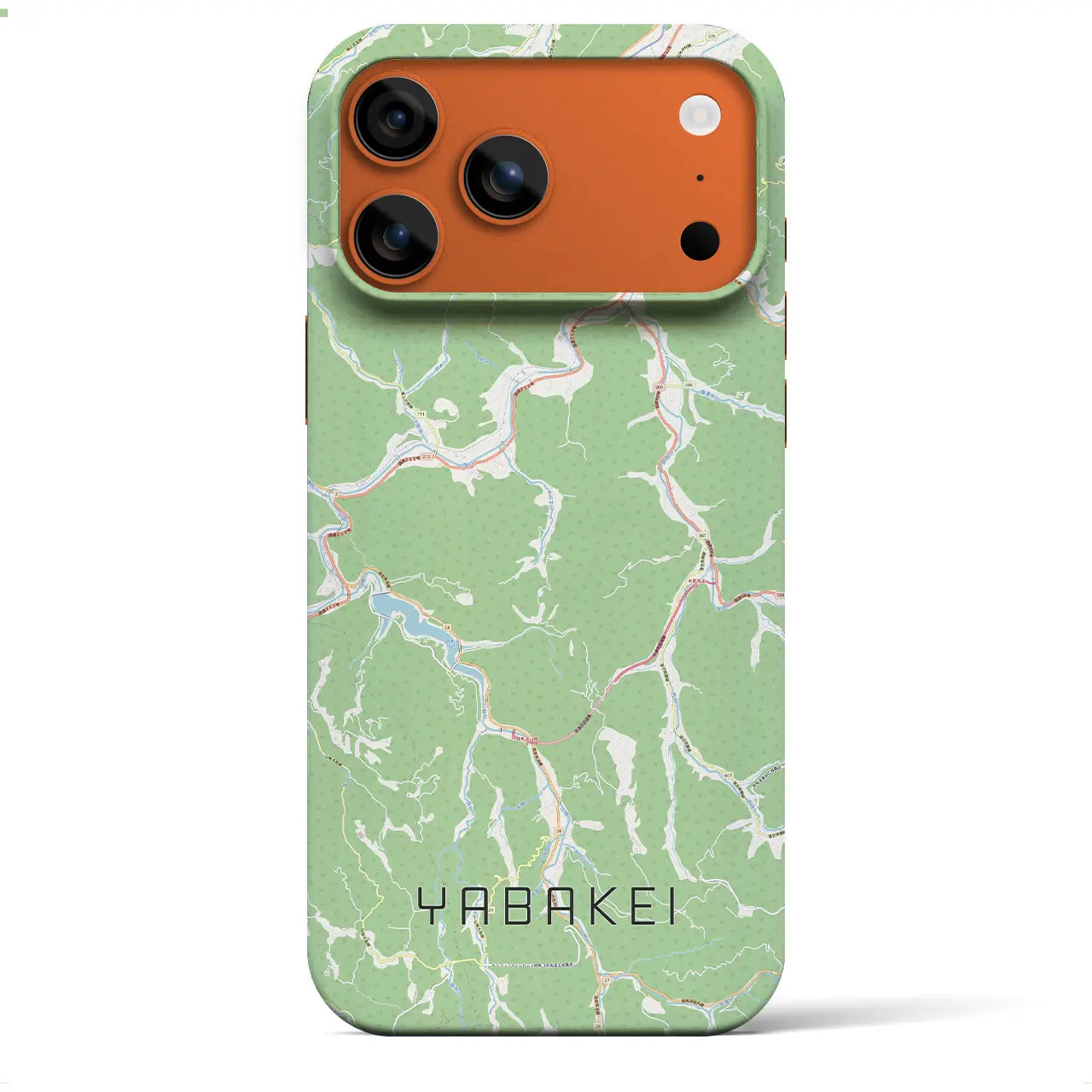 【耶馬渓(大分県)】地図柄iPhoneケース(バックカバータイプ)