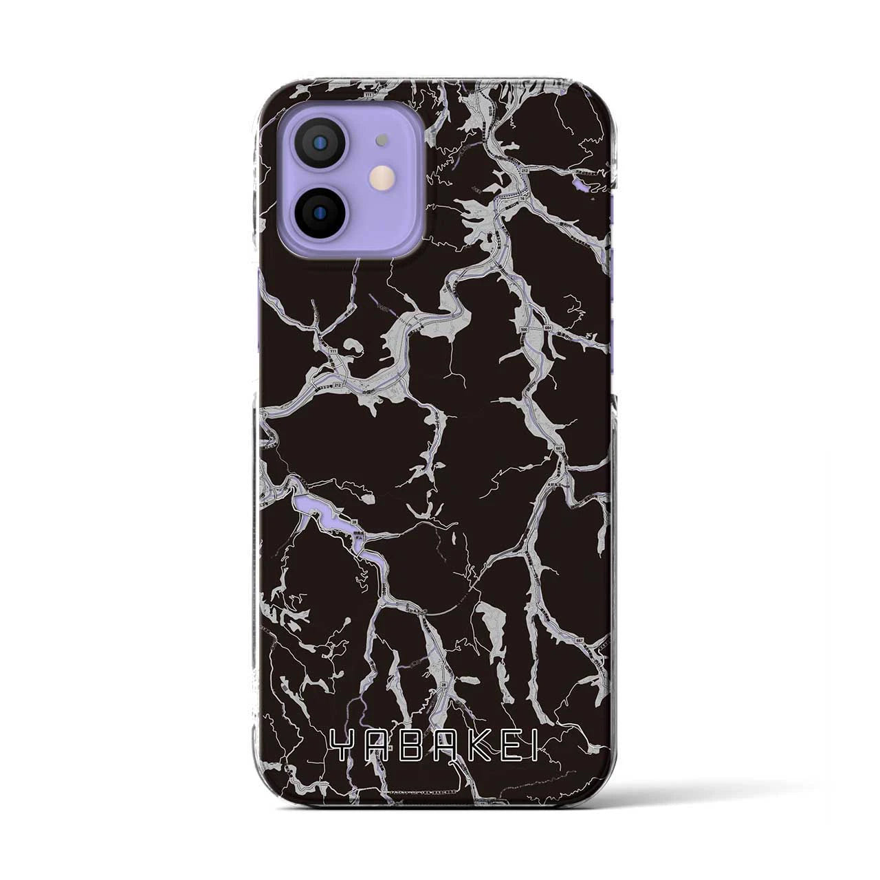 【耶馬渓(大分県)】地図柄iPhoneケース(クリアタイプ)