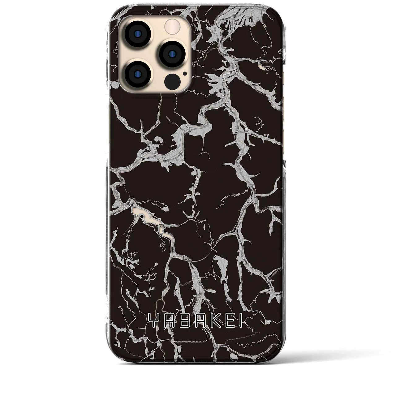 【耶馬渓(大分県)】地図柄iPhoneケース(クリアタイプ)