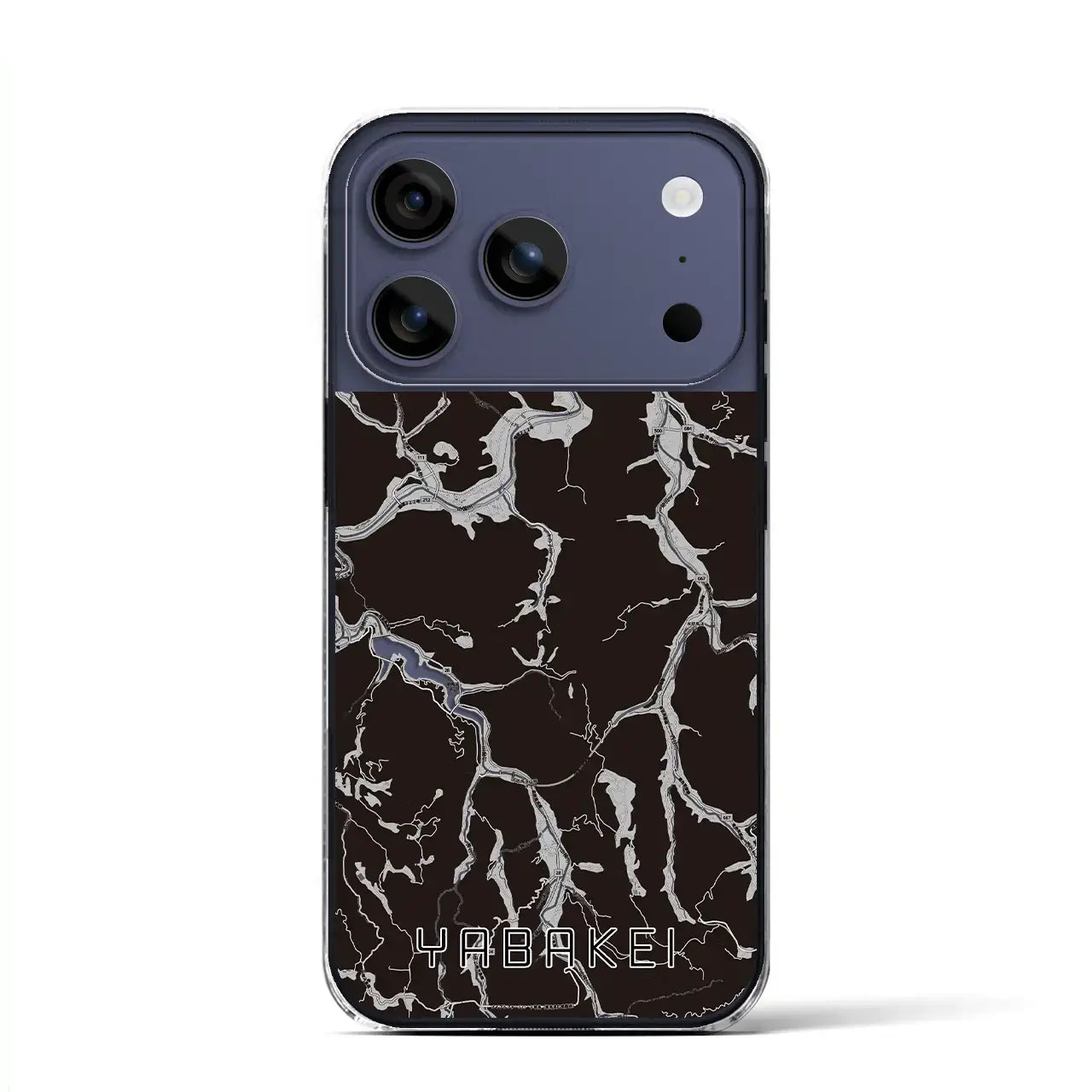 【耶馬渓(大分県)】地図柄iPhoneケース(クリアタイプ)