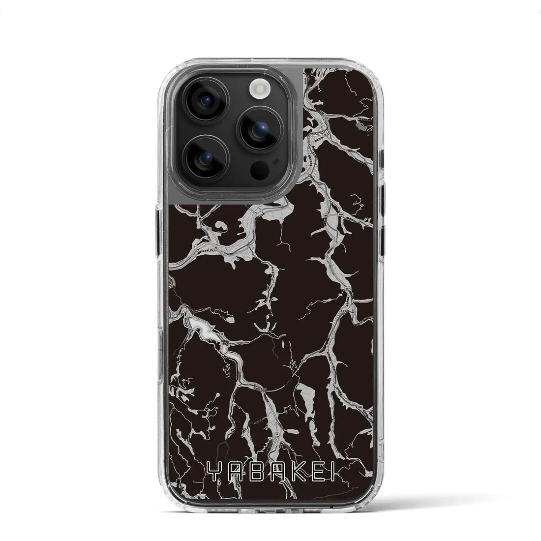 【耶馬渓(大分県)】地図柄iPhoneケース(MagSafeタイプ)