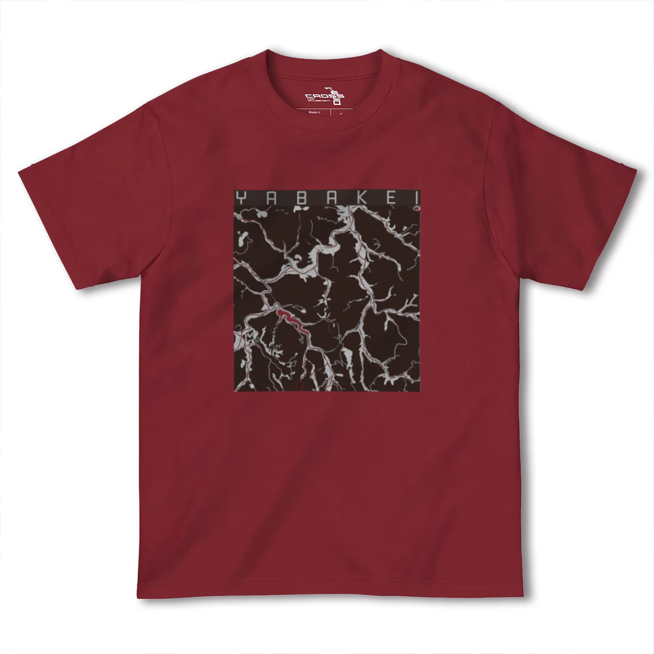 【耶馬渓(大分県)】地図柄ヘビーウェイトTシャツ