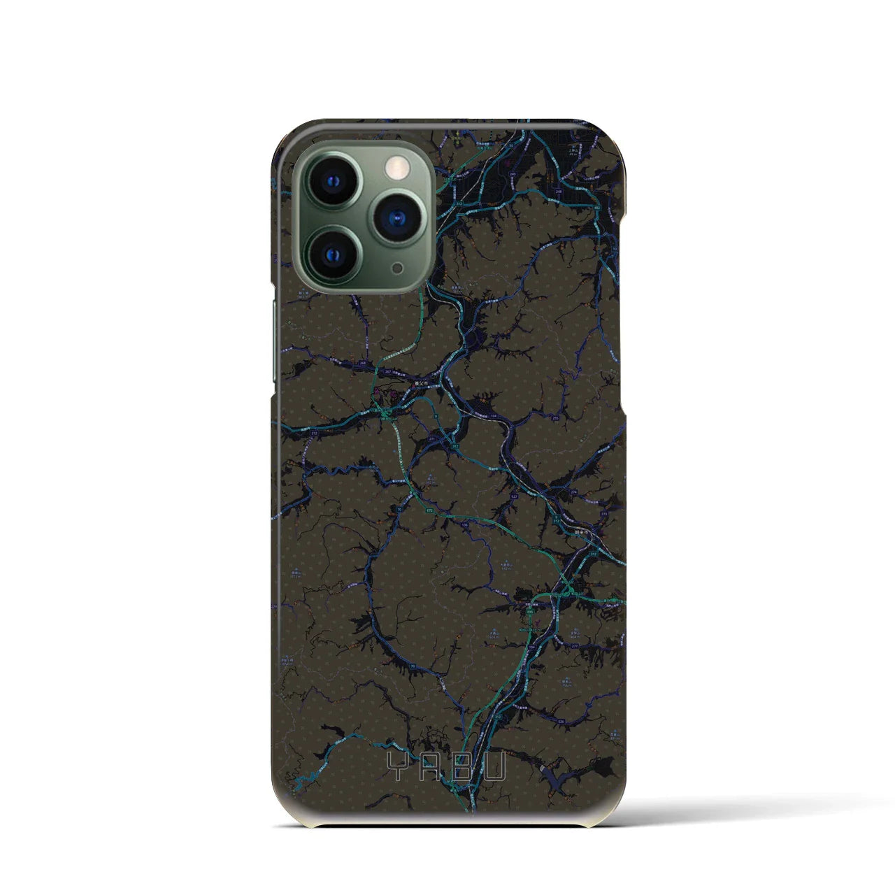 【養父(兵庫県)】地図柄iPhoneケース(バックカバータイプ)