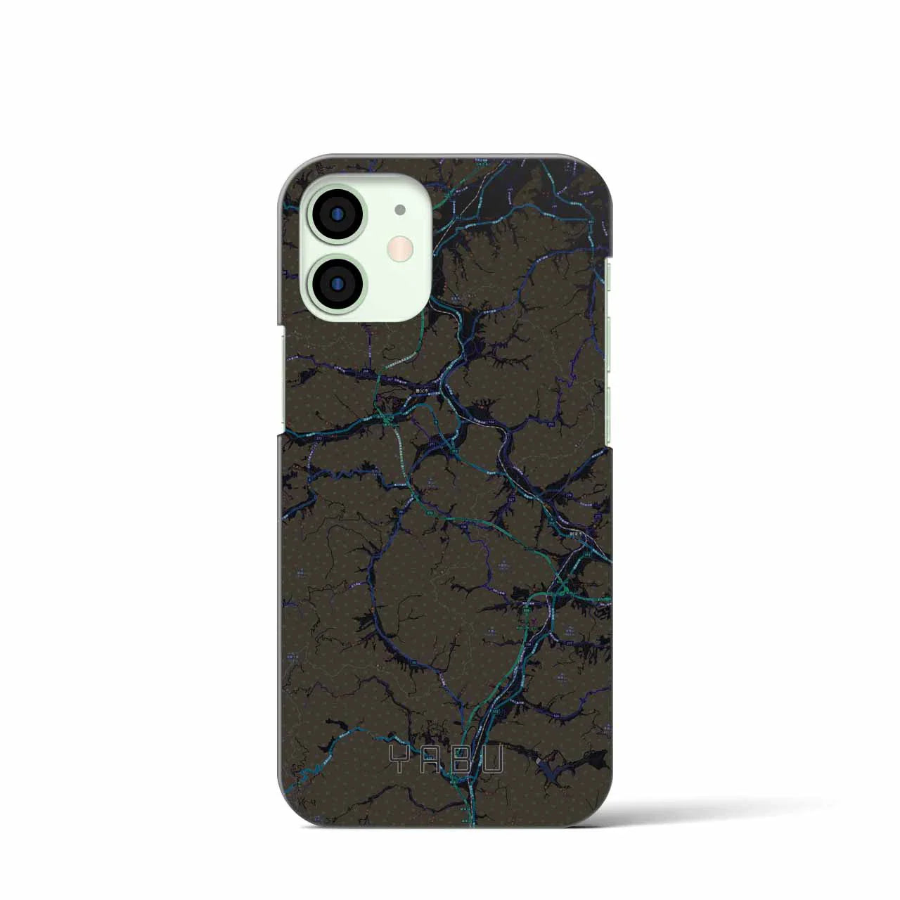 【養父(兵庫県)】地図柄iPhoneケース(バックカバータイプ)