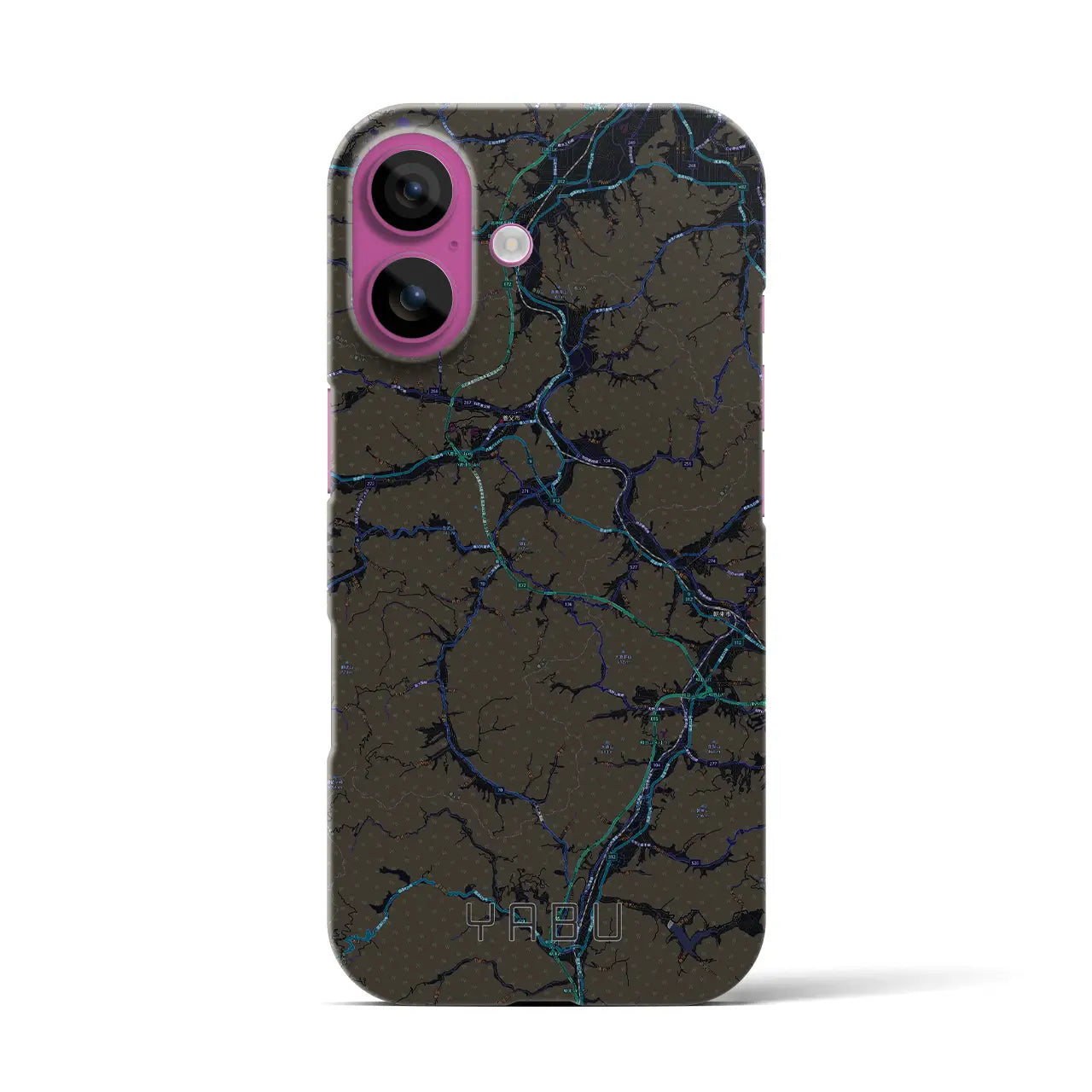 【養父(兵庫県)】地図柄iPhoneケース(バックカバータイプ)