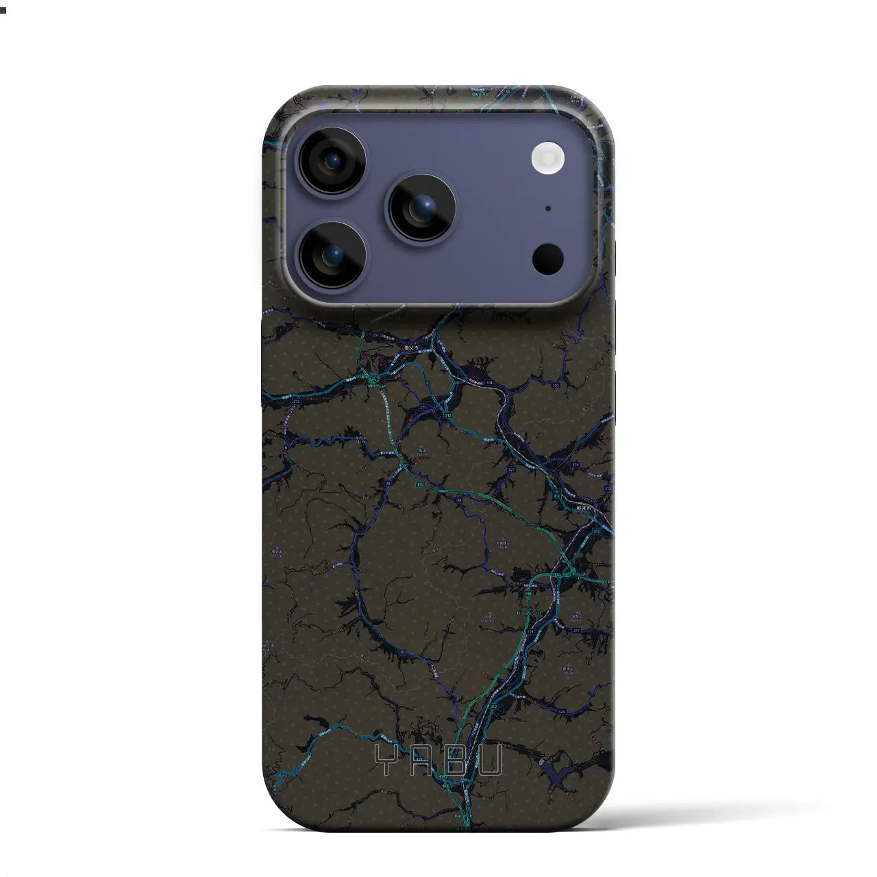 【養父(兵庫県)】地図柄iPhoneケース(バックカバータイプ)