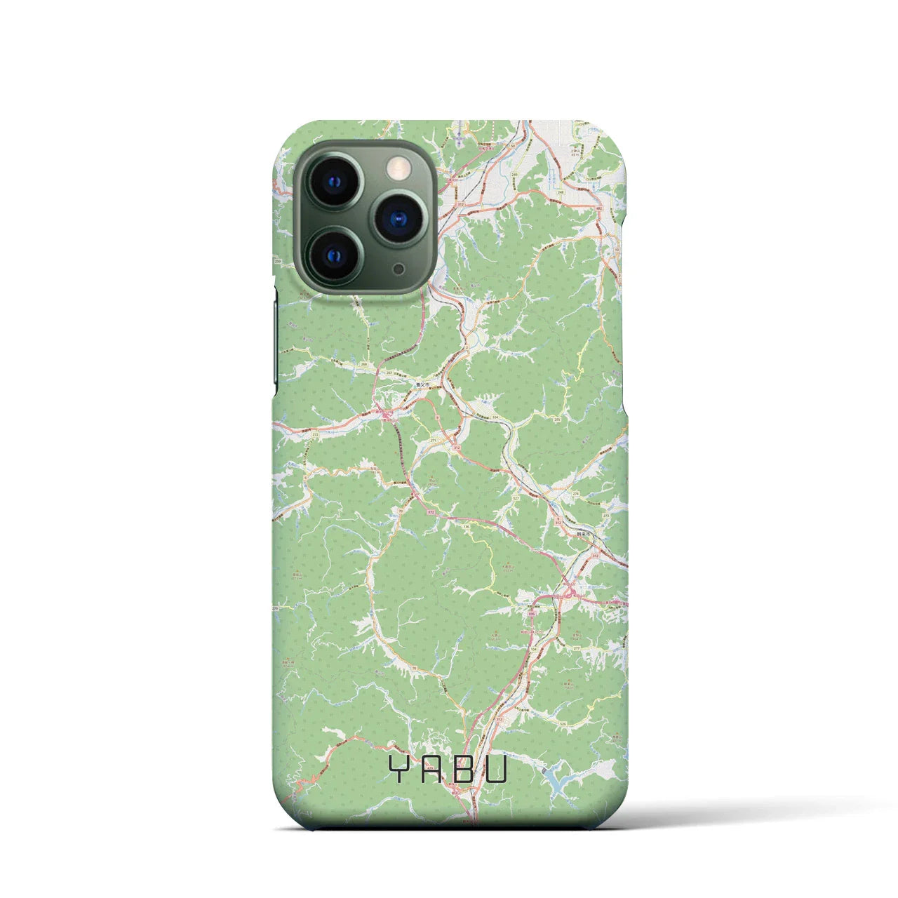 【養父(兵庫県)】地図柄iPhoneケース(バックカバータイプ)