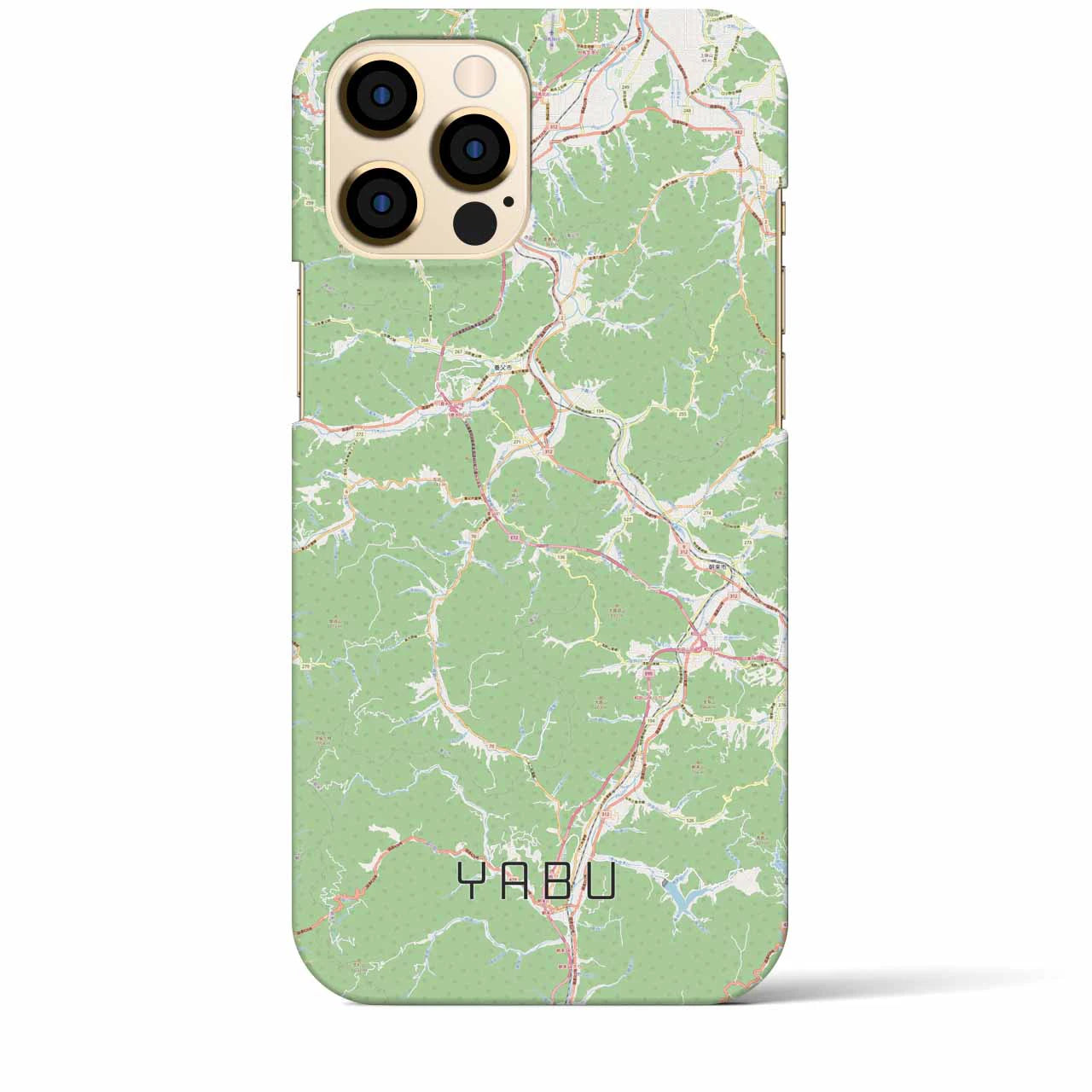 【養父(兵庫県)】地図柄iPhoneケース(バックカバータイプ)