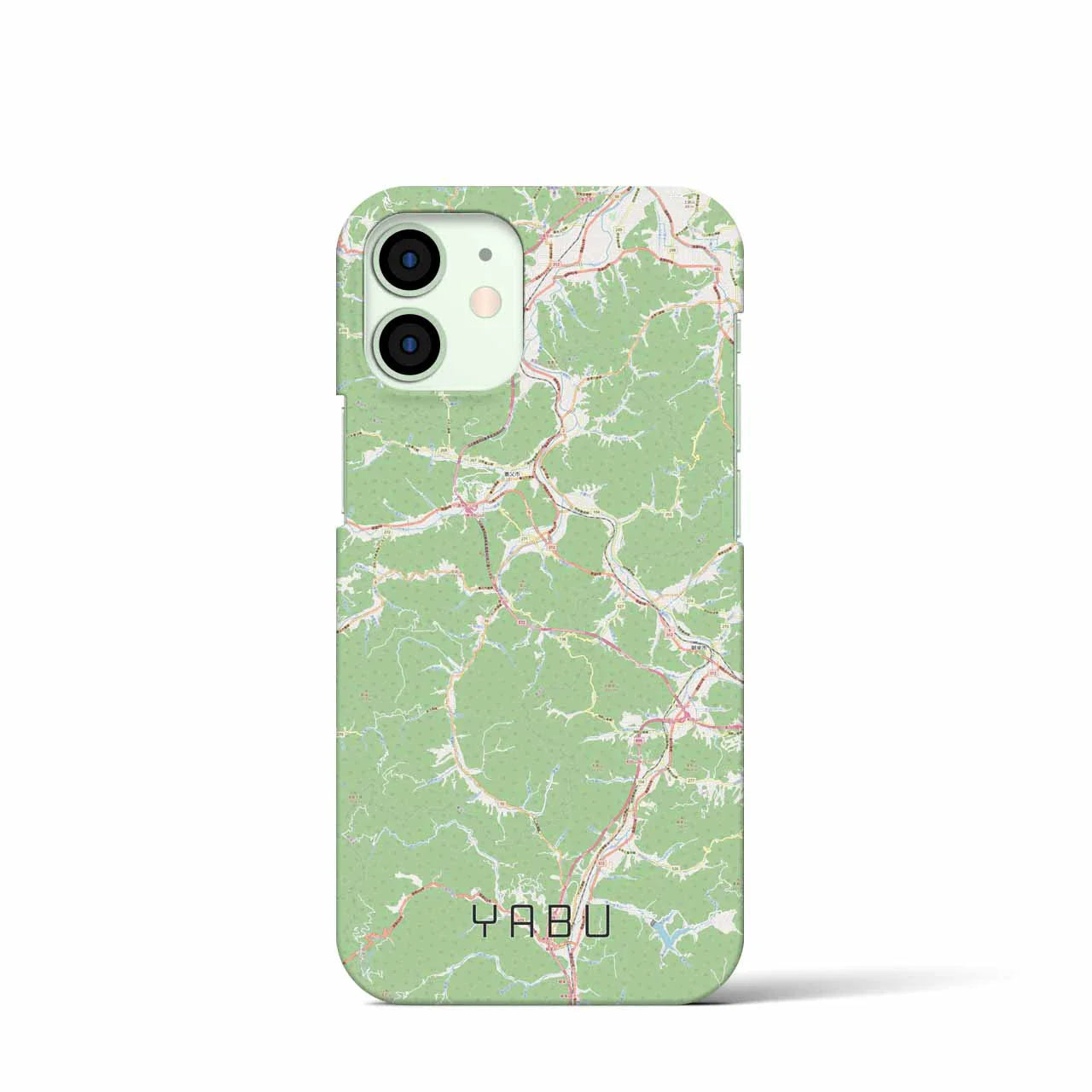 【養父(兵庫県)】地図柄iPhoneケース(バックカバータイプ)