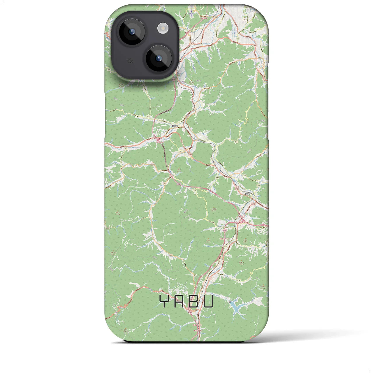 【養父(兵庫県)】地図柄iPhoneケース(バックカバータイプ)