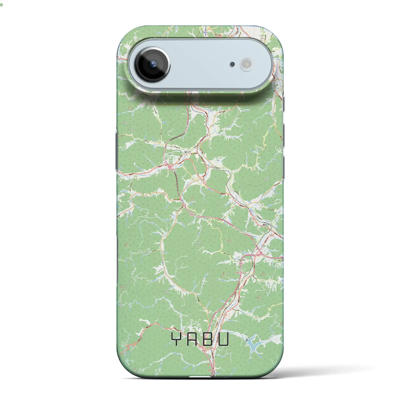 【養父(兵庫県)】地図柄iPhoneケース(バックカバータイプ)