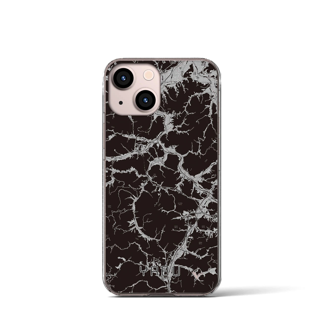 【養父(兵庫県)】地図柄iPhoneケース(クリアタイプ)