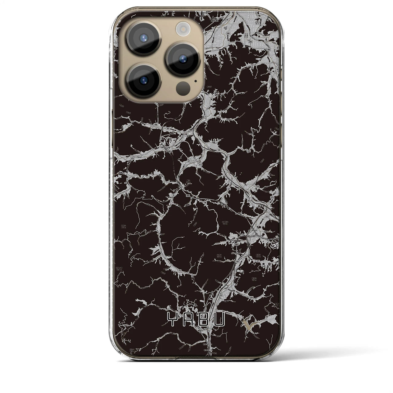 【養父(兵庫県)】地図柄iPhoneケース(クリアタイプ)