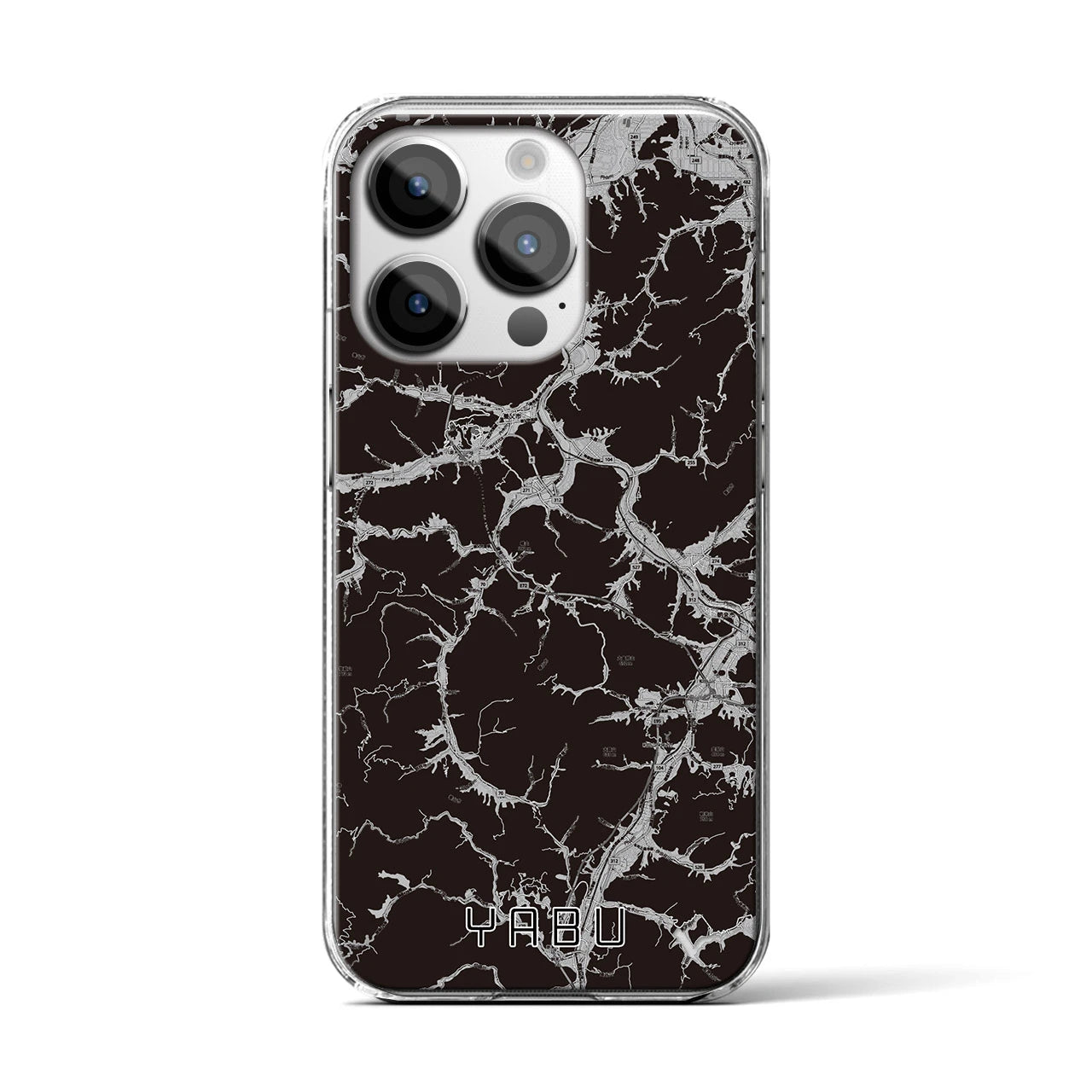 【養父(兵庫県)】地図柄iPhoneケース(クリアタイプ)