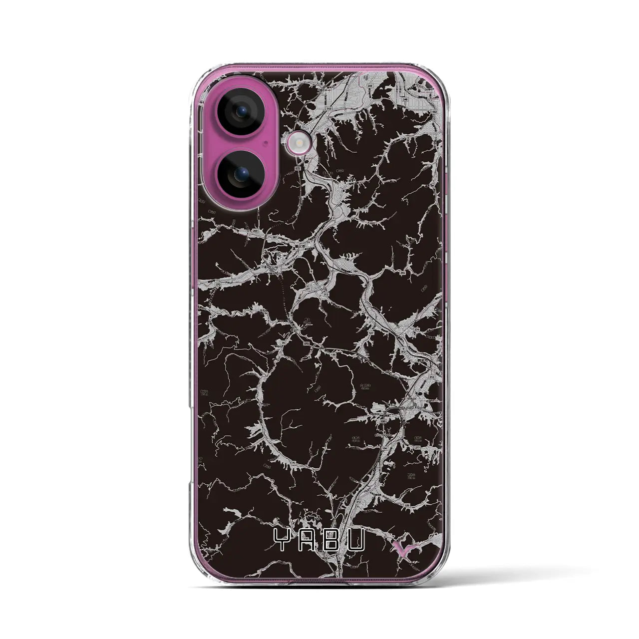 【養父(兵庫県)】地図柄iPhoneケース(クリアタイプ)