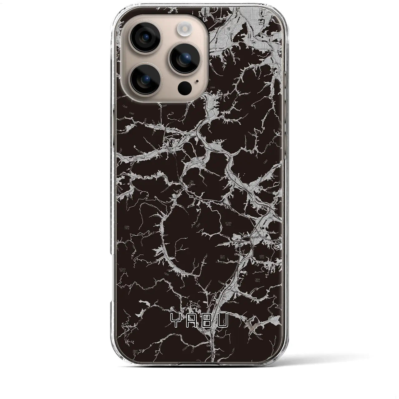 【養父(兵庫県)】地図柄iPhoneケース(クリアタイプ)