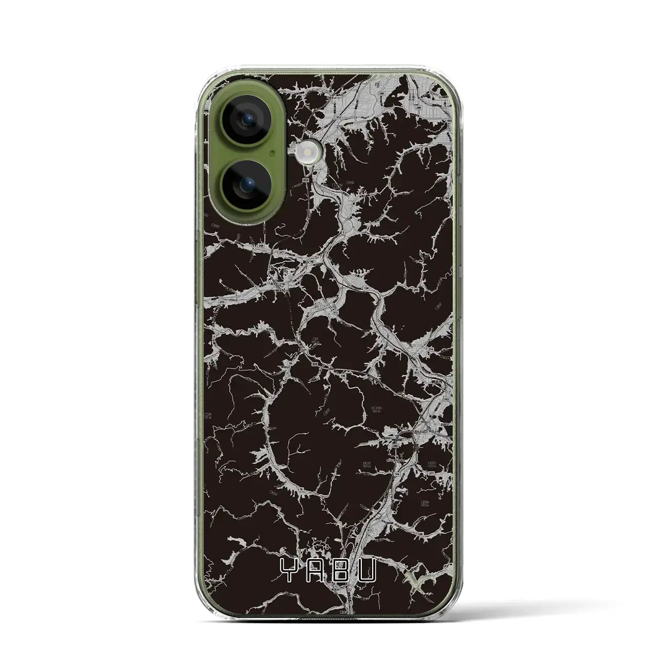 【養父(兵庫県)】地図柄iPhoneケース(クリアタイプ)