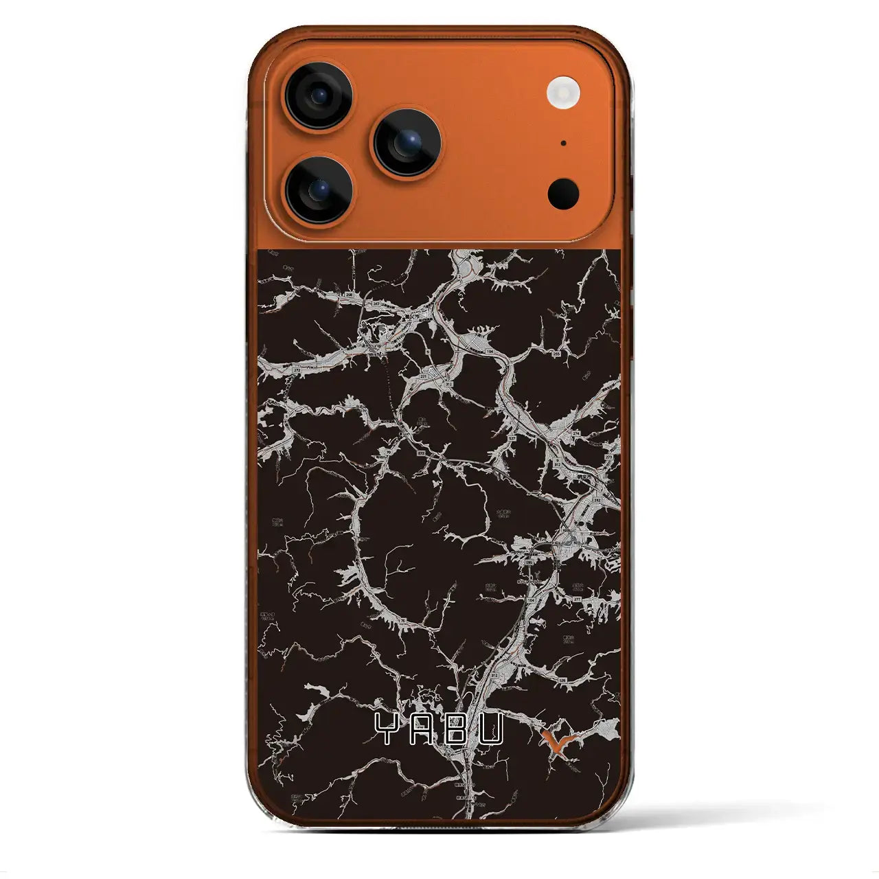 【養父(兵庫県)】地図柄iPhoneケース(クリアタイプ)