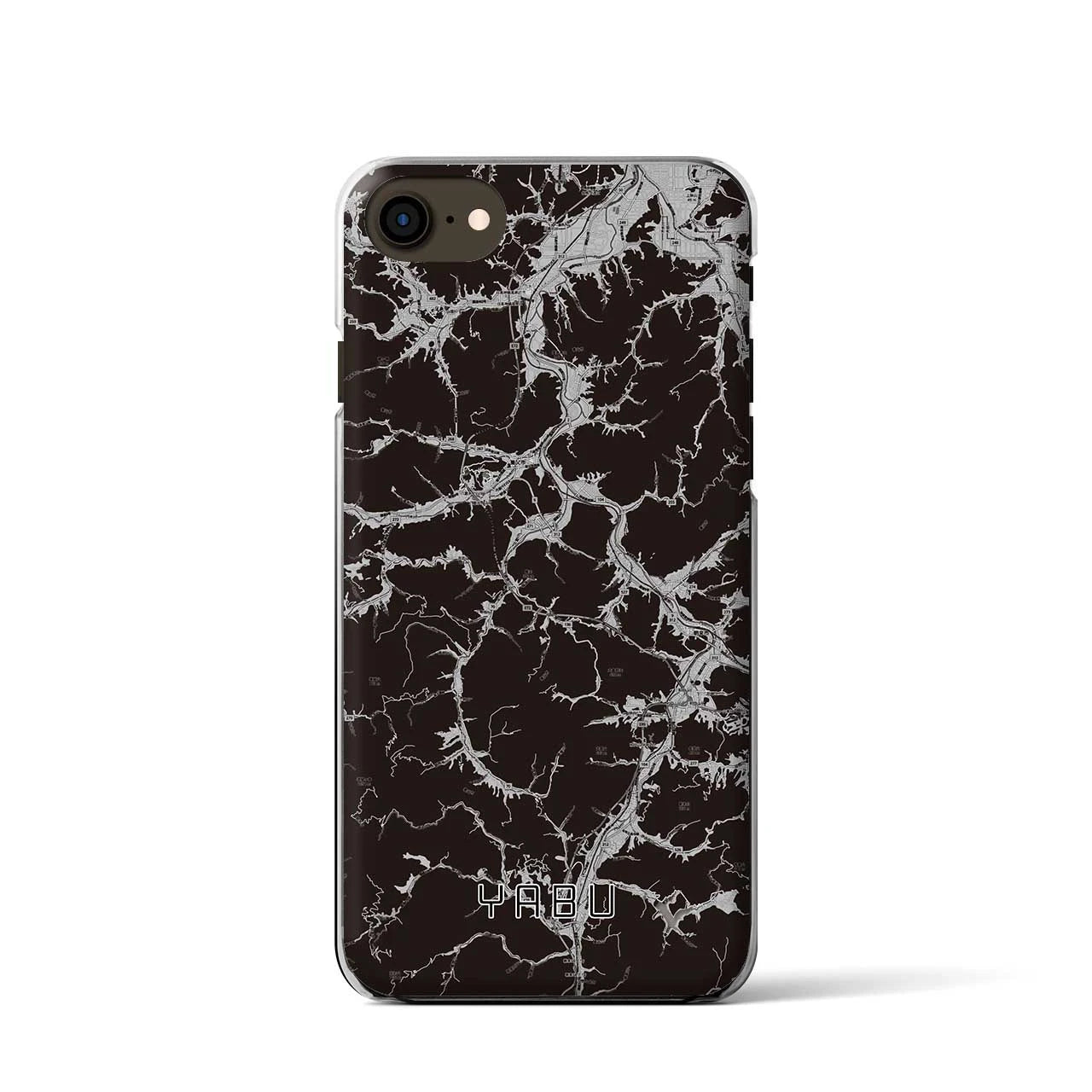 【養父(兵庫県)】地図柄iPhoneケース(クリアタイプ)