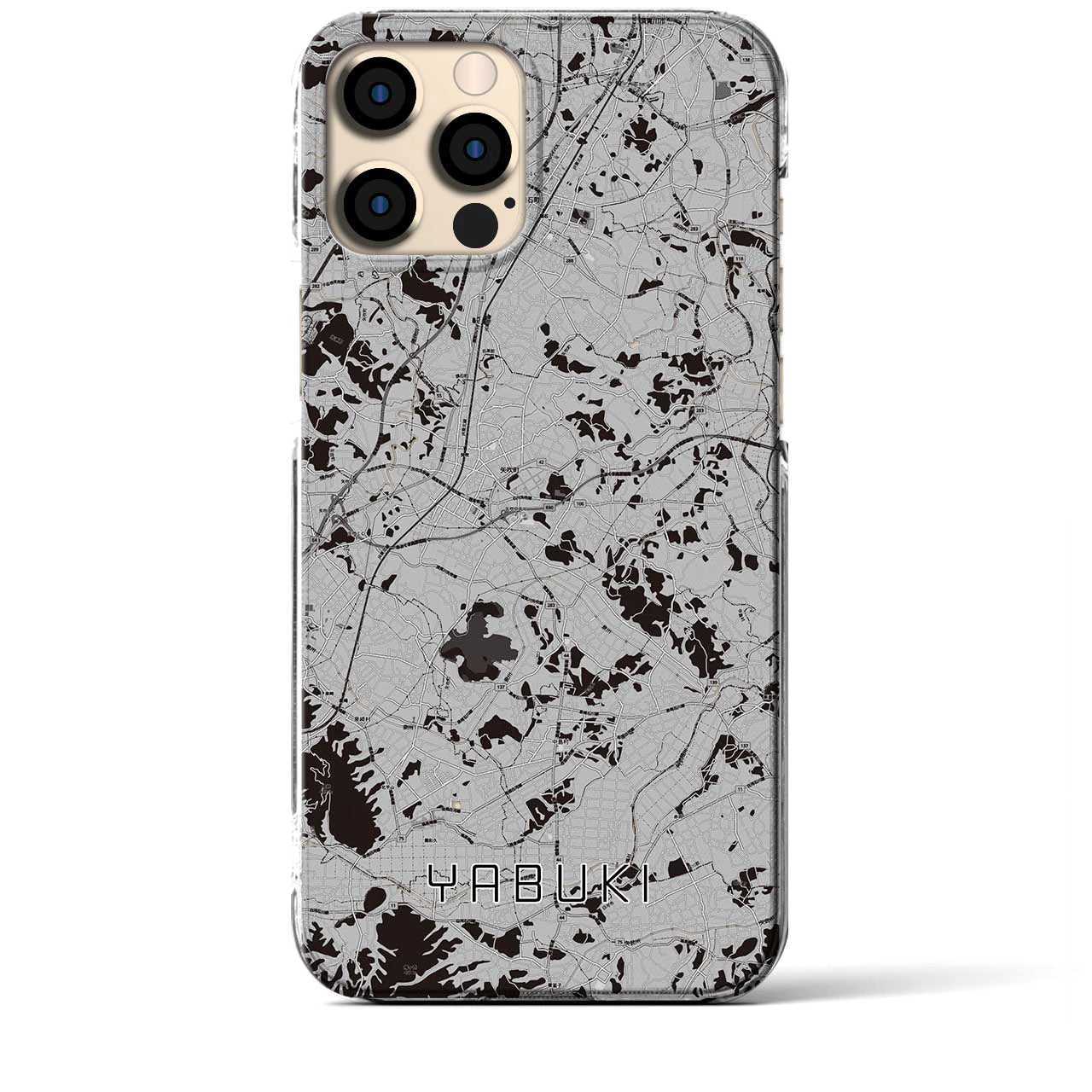 【矢吹(福島県)】地図柄iPhoneケース(クリアタイプ)