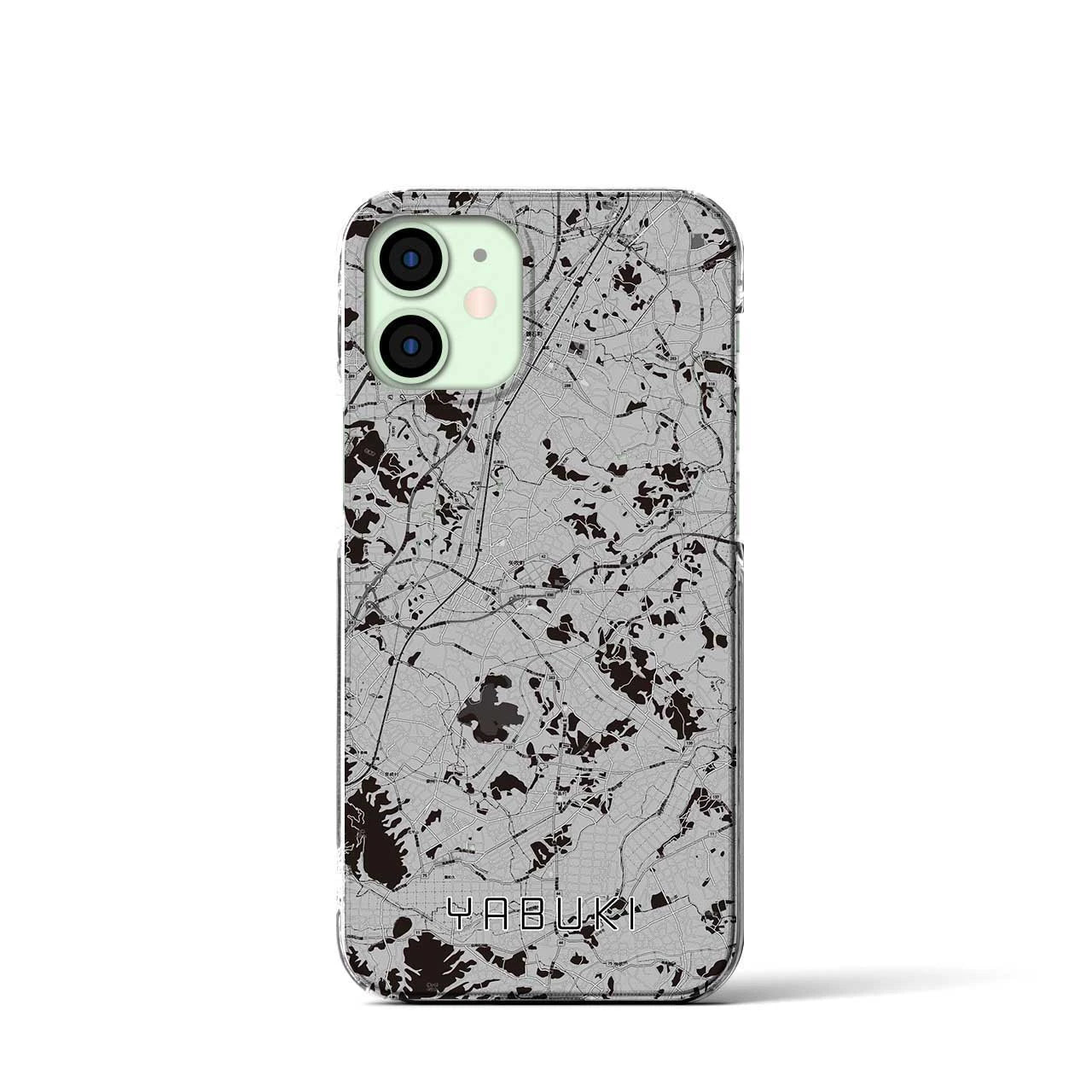 【矢吹(福島県)】地図柄iPhoneケース(クリアタイプ)