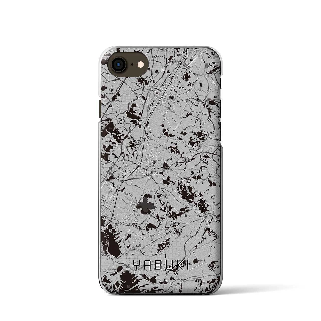 【矢吹(福島県)】地図柄iPhoneケース(クリアタイプ)