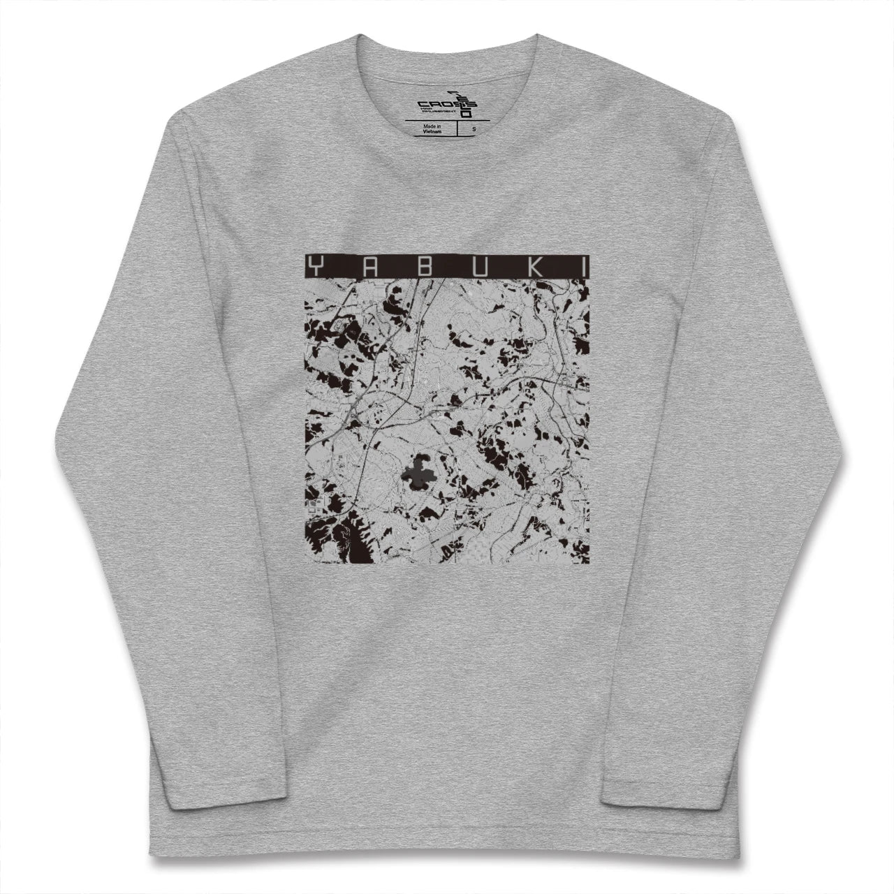 【矢吹(福島県)】地図柄ロングスリーブTシャツ