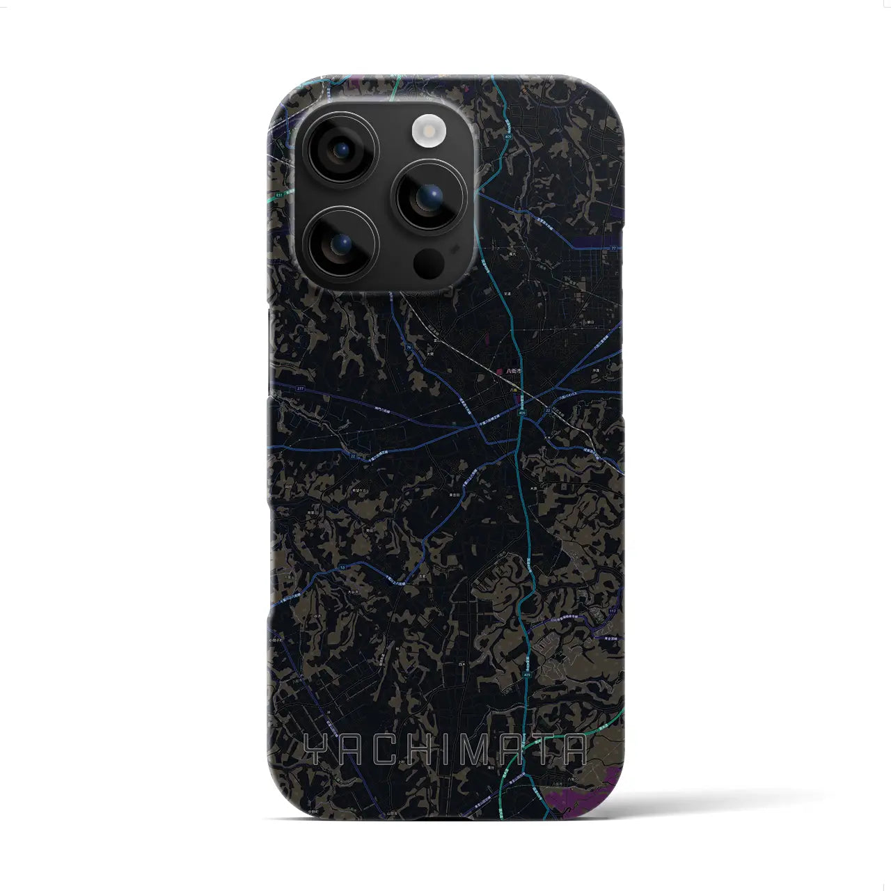 【八街(千葉県)】地図柄iPhoneケース(バックカバータイプ)