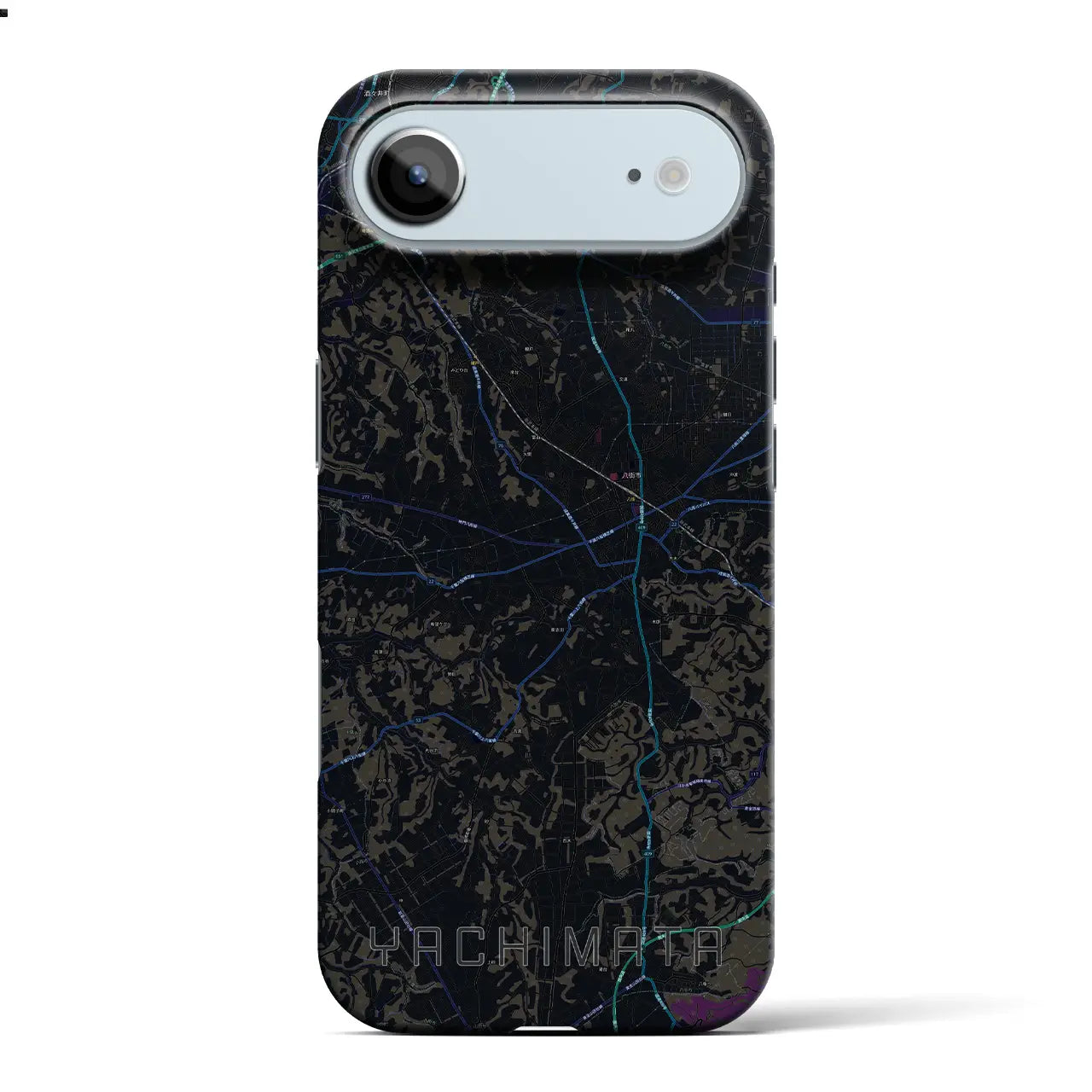 【八街(千葉県)】地図柄iPhoneケース(バックカバータイプ)