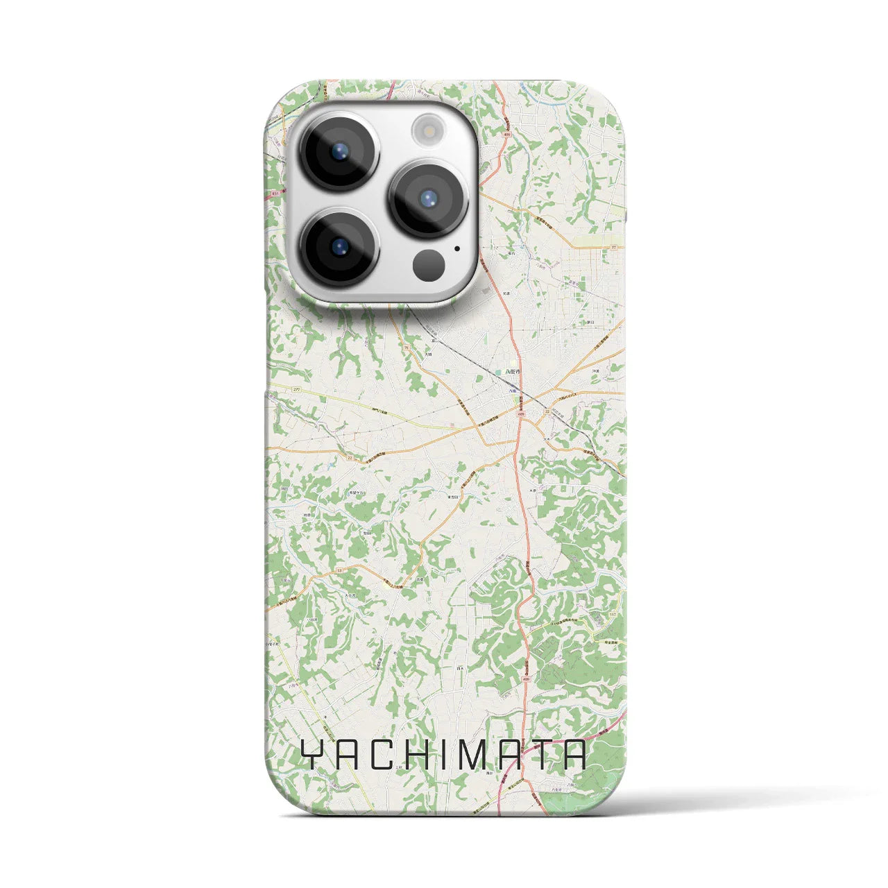 【八街(千葉県)】地図柄iPhoneケース(バックカバータイプ)