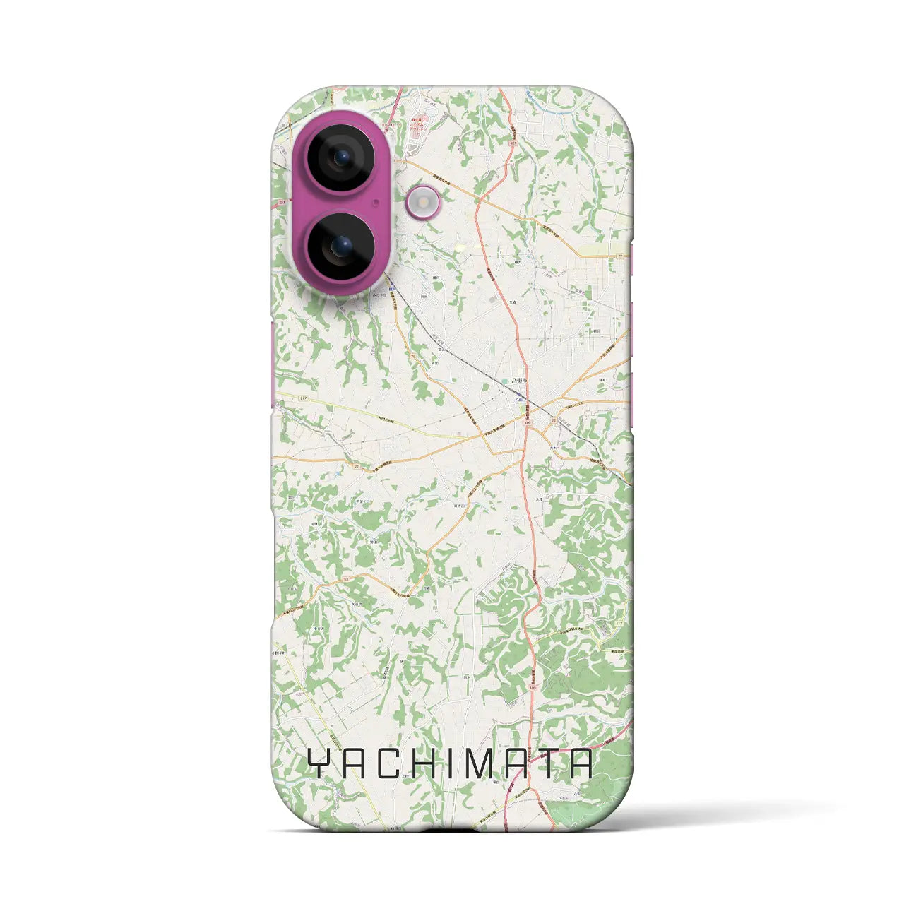 【八街(千葉県)】地図柄iPhoneケース(バックカバータイプ)
