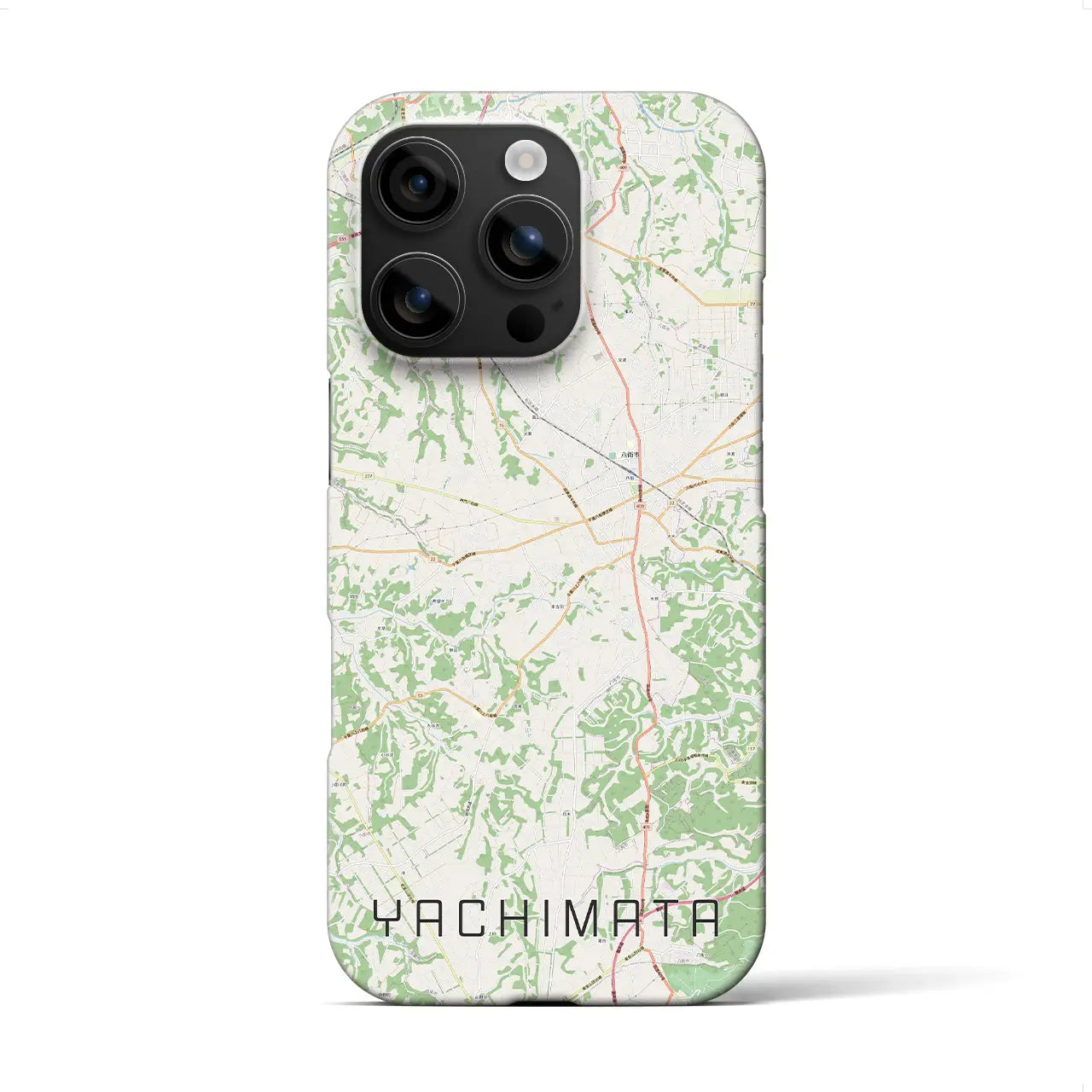 【八街(千葉県)】地図柄iPhoneケース(バックカバータイプ)